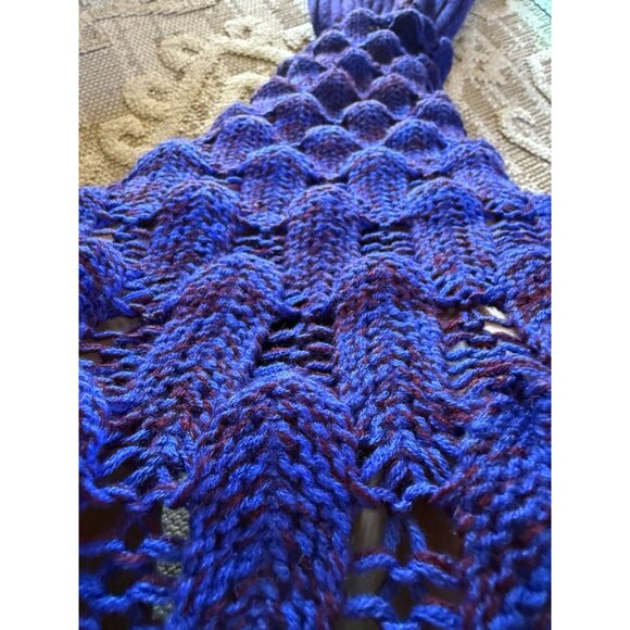 Crochet Mermaid Tail Blanket Teen Adult Size Premium High Quality Handmade - Picture 6 of 6